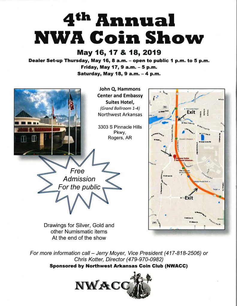 2019 Northwest Arkansas Coin Show
